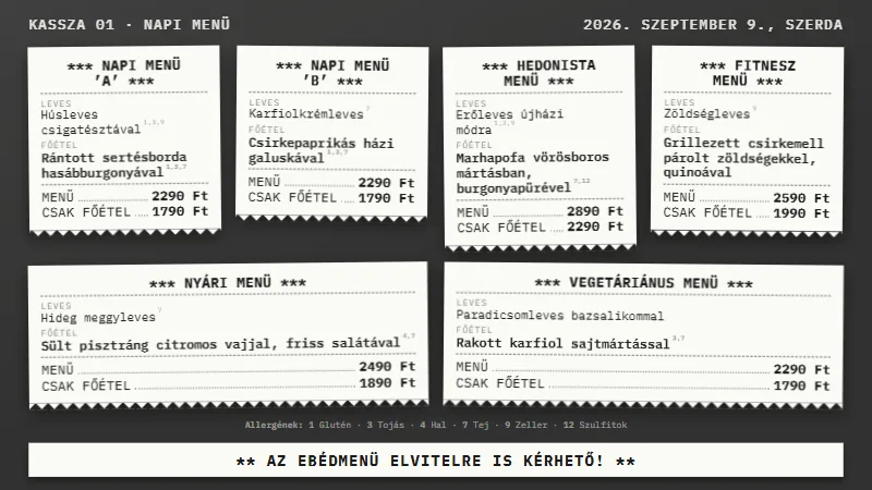 Pénztárblokk design